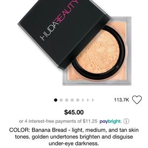 HUDA BEAUTY Easy Bake Loose Powder - Banana Bread